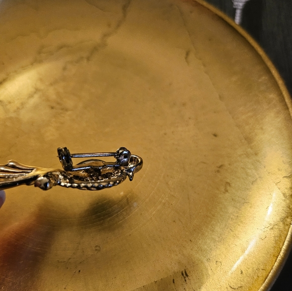 Genuine Leather True Vintage Sliding Hinge Top Handle Clutch Handbag Suede int. - Picture 12 of 12